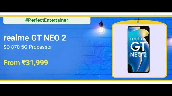 Realme GT NEO 2 (NEO Blue, 128 GB) (8 GB RAM)
