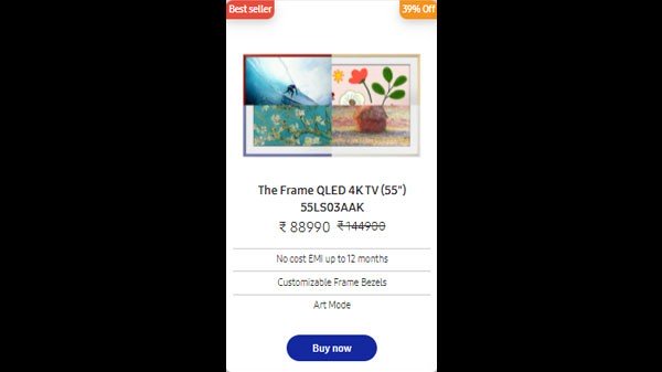 The Frame QLED 4K TV (43