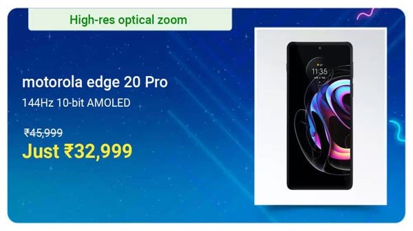 Motorola Edge 20 Pro (Midnight Sky, 128 GB) (8 GB RAM)