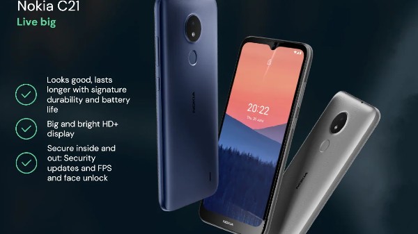 Nokia C21 smartphone