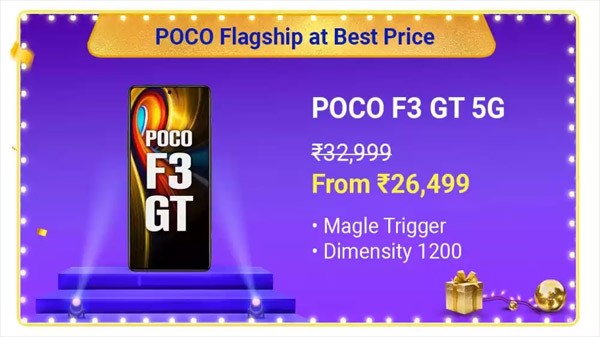 POCO F3 GT (Predator Black, 128 GB) (8 GB RAM)