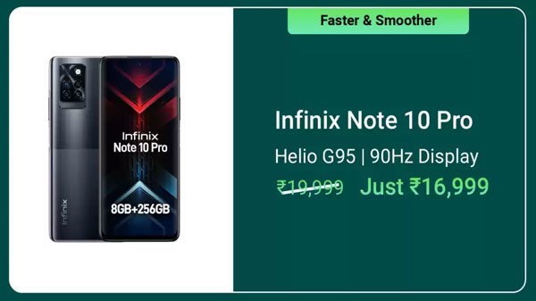 Infinix Note 10 Pro (95° Black, 256 GB) (8 GB RAM)