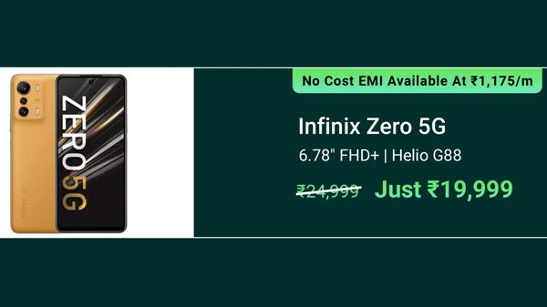 Infinix Zero 5G (Cosmic Black, 128 GB) (8 GB RAM)