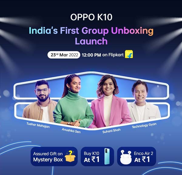 OPPO K10 కొత్త స్మార్ట్ఫోన్ అపరిమితమైన ఫీచర్లను & అసమానమైన పనితీరును OPPO K10 కొత్త స్మార్ట్ఫోన్ అపరిమితమైన ఫీచర్లను & అసమానమైన పనితీరును