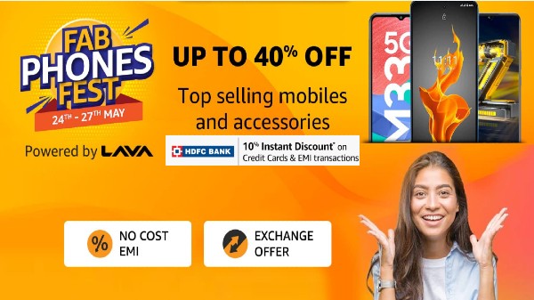 Amazon Fab ఫోన్స్ ఫెస్ట్ సేల్లో రియల్మి ఫోన్ల కొనుగోలుపై భారీ ఆఫర్లు. Amazon Fab ఫోన్స్ ఫెస్ట్ సేల్లో రియల్మి ఫోన్ల కొనుగోలుపై భారీ ఆఫర్లు.