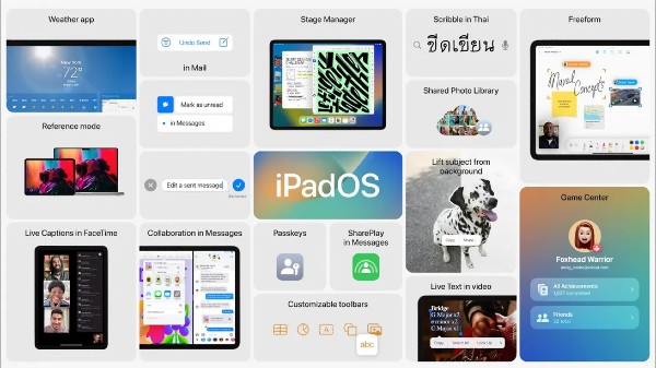 iPadOS 16 అప్డేట్
