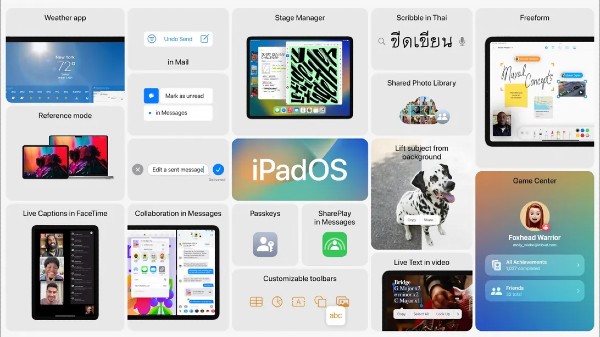 iPadOS 16 అప్‌డేట్