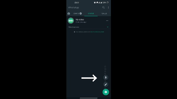Whatsappలో సరికొత్త ఫీచర్.. ఇక Voice రూపంలోనూ స్టేటస్ పెట్టొచ్చు! Whatsappలో సరికొత్త ఫీచర్.. ఇక Voice రూపంలోనూ స్టేటస్ పెట్టొచ్చు!