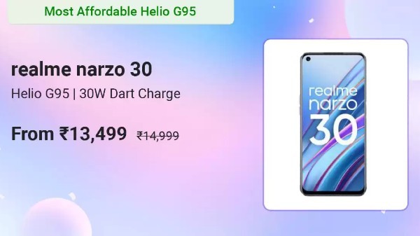 Realme Narzo 30 (Racing Silver, 64 GB) (6 GB RAM)