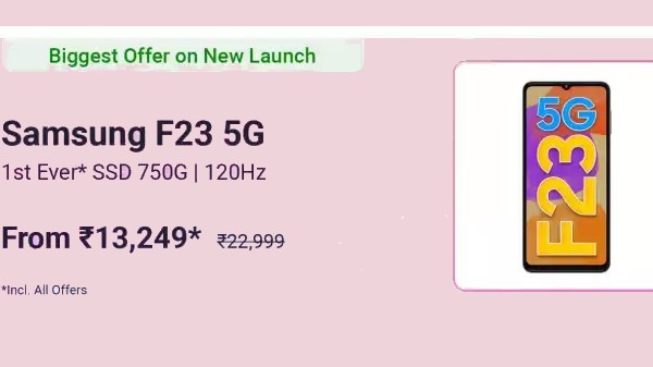 SAMSUNG Galaxy F23 5G (Aqua Blue, 128 GB) (6 GB RAM)
