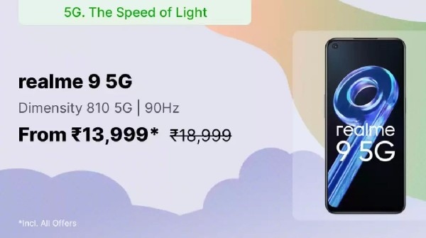 Realme 9 5G SE (Starry Glow, 128 GB) (6 GB RAM):