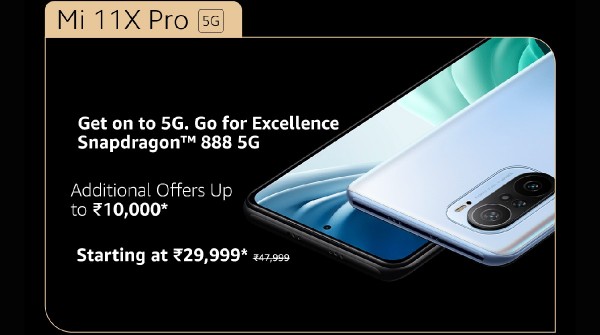 Mi 11X Pro 5G (Cosmic Black, 8GB RAM, 128GB Storage)