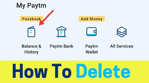 Paytm చరిత్రను తొలగించవచ్చా?