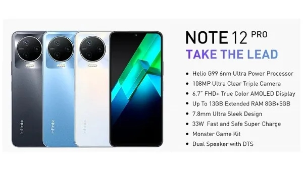 Infinix Note 12 Pro సేల్ ప్రారంభం.. కొనుగోలుపై అదిరిపోయే ఆఫర్లు! Infinix Note 12 Pro సేల్ ప్రారంభం.. కొనుగోలుపై అదిరిపోయే ఆఫర్లు!
