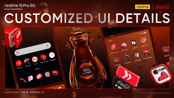 Realme 10 Pro 5G s Coca Cola Special Edition Phone Launched In India At Rs.20999. Sale Starts From Feb 14.