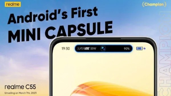 Realme Copies iPhone 14 Pros Dynamic Island Feature, In Its New Realme C55 Smartphone