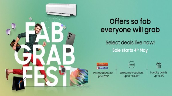 Samsung ‘Fab Grab Fest’ Sale Announced, Huge Discount Offers On Smart Phones, Tvs And Electronic Gadgets.