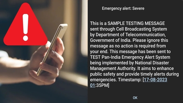 several mobile phones received Emergency alert