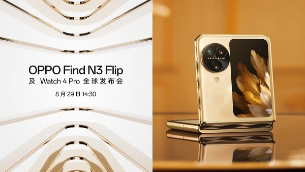 Oppo Find N3 Flip And Oppo Watch 4 Pro Smartwatch Set To Launch On August 29. Design And Specifications Details.