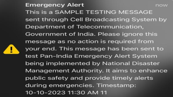 Indian Government National Disaster Management Authority Sent Emergency Test Messages To Millions Of Users. Details Here.