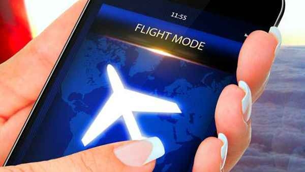 why should electronic devices put on AirPlane Mode in flight journey 