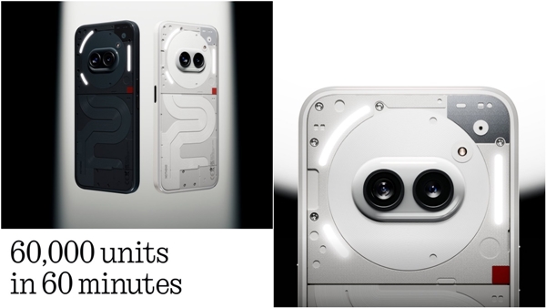Nothing phone 2a smartphones 60000 units sold in just first 60 minutes of sale in india