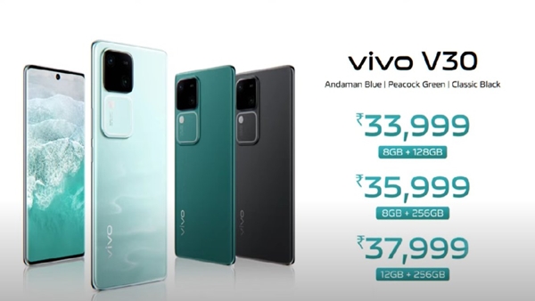 Vivo V30 and V30 Pro Smartphone launched