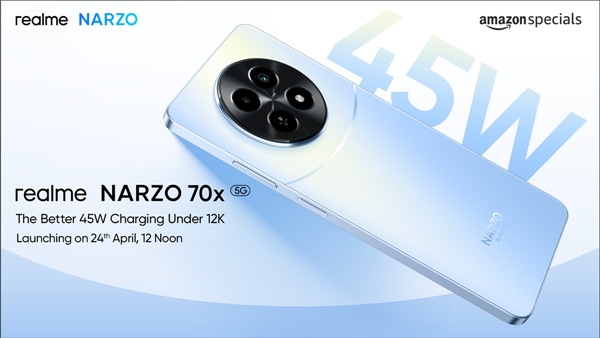 Realme Narzo 70X 5G Smartphone confirmed to launch on april 24 in india