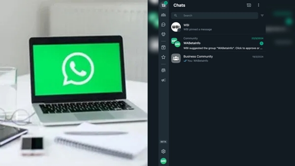 Whatsapp Web redesigned sidebar interface