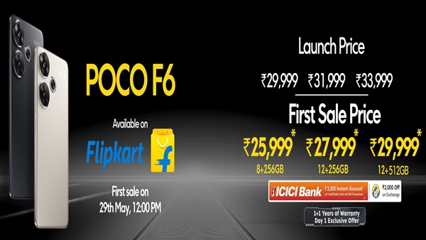 Poco F6 5G smartphone specifications