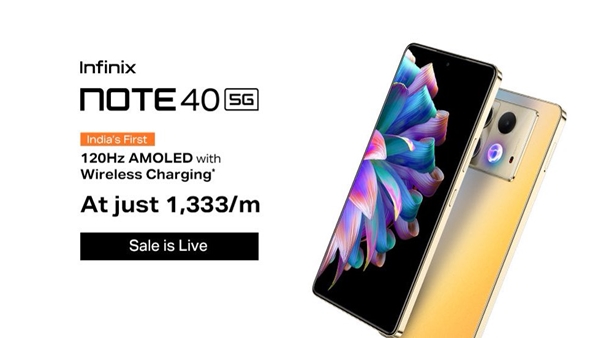 infinix Note 40 5G Smartphone started on Flipkart