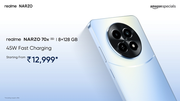 Realme narzo 70x 5G smartphone 8GB RAM variant launched