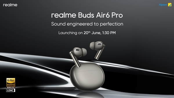 Realme Buds Air 6 Pro Earbuds confirmed to launch in india on june 20
