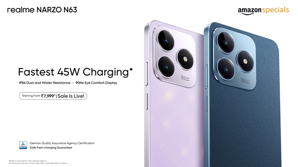 Realme Narzo N63 Smartphone sale is live