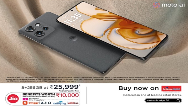 Motorola Edge 50 Smartphone sale is live