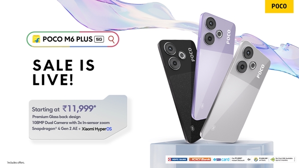 Poco M6 Plus 5G Smartphone sale offers