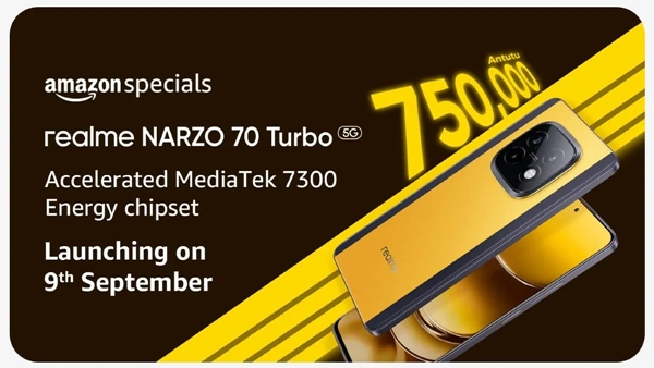 Realme Narzo 70 Turbo 5G smartphone