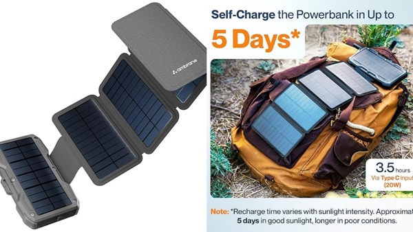 Ambrane solar 10k power bank launched at rs2799