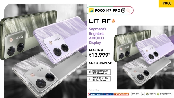 Poco M7 Pro 5G Smartphone sale in india