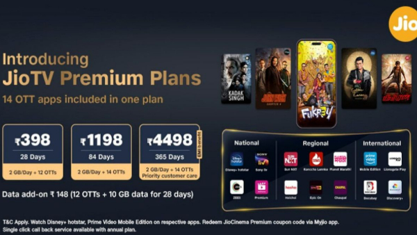 Jio TV Premium Plans Launched  Unlimited Calls  Daily 5G Data  amp amp  10 OTT Subscriptions