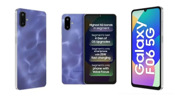 Samsung galaxy F06 5G smartphone