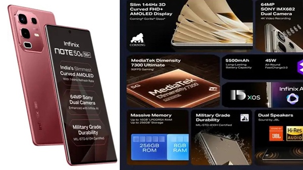 Infinix Note 50s 5G  Launched in India 1