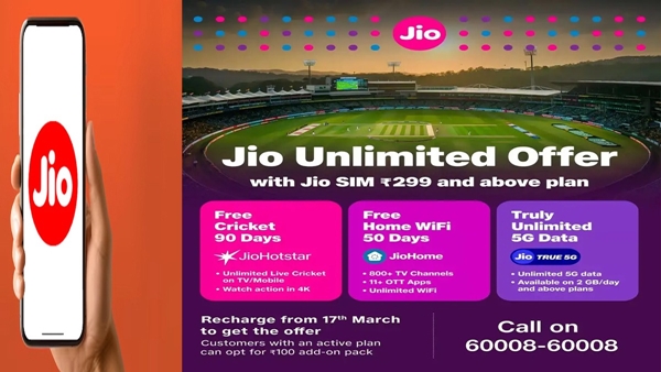 Recharge Now Jio Free jioHotstar Until April 15