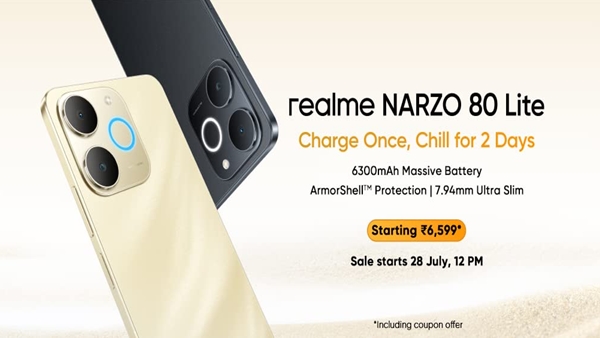 realme narzo 80 lite 4G smartphone flash sale