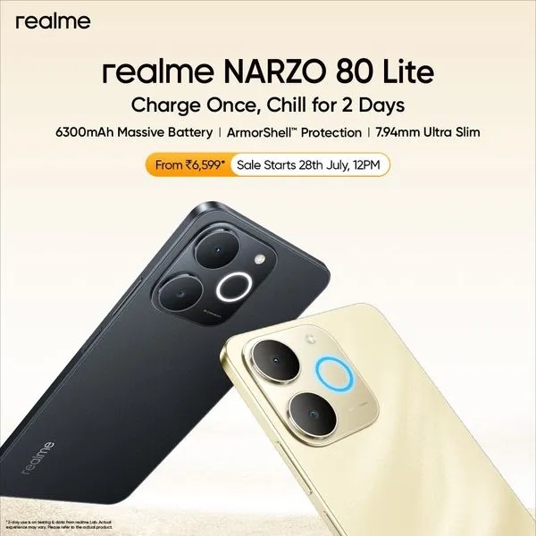 Realme Narzo 80 Lite 4G Smartphone telugu news