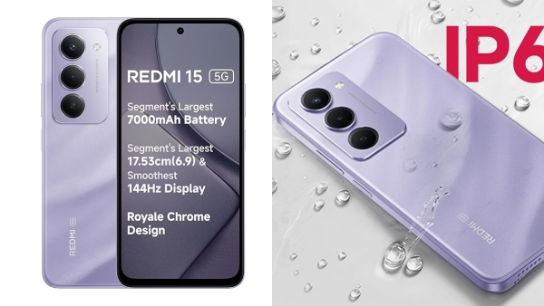 Redmi 15 5G smartphone with 7000mAh battery  6 9 inch display