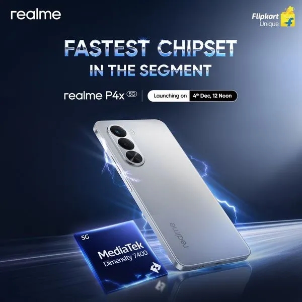 Realme P4x 5G Smartphone  Realme Watch 5 Smartwatch launch dates revealed in india