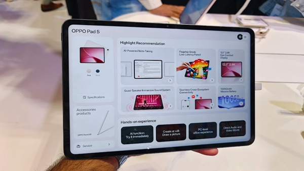 Oppo Pad 5 tablet launch telugu news