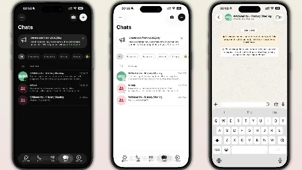 whatsapp rolling out liquid glass design