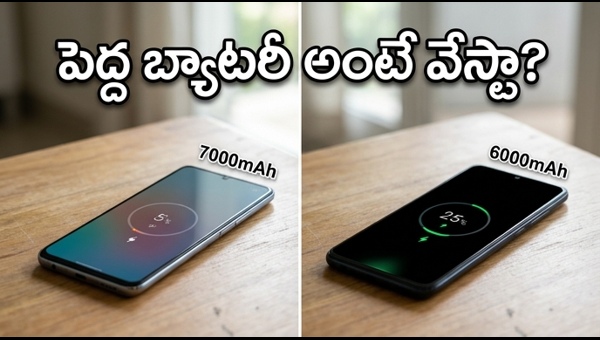 6000mAh vs 7000mAh Battery: Which Smartphone Battery is Actually Better for Performance?